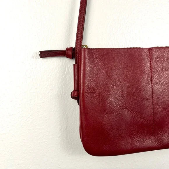 Madewell Red Leather Crossbody Bag - Picture 4 of 7